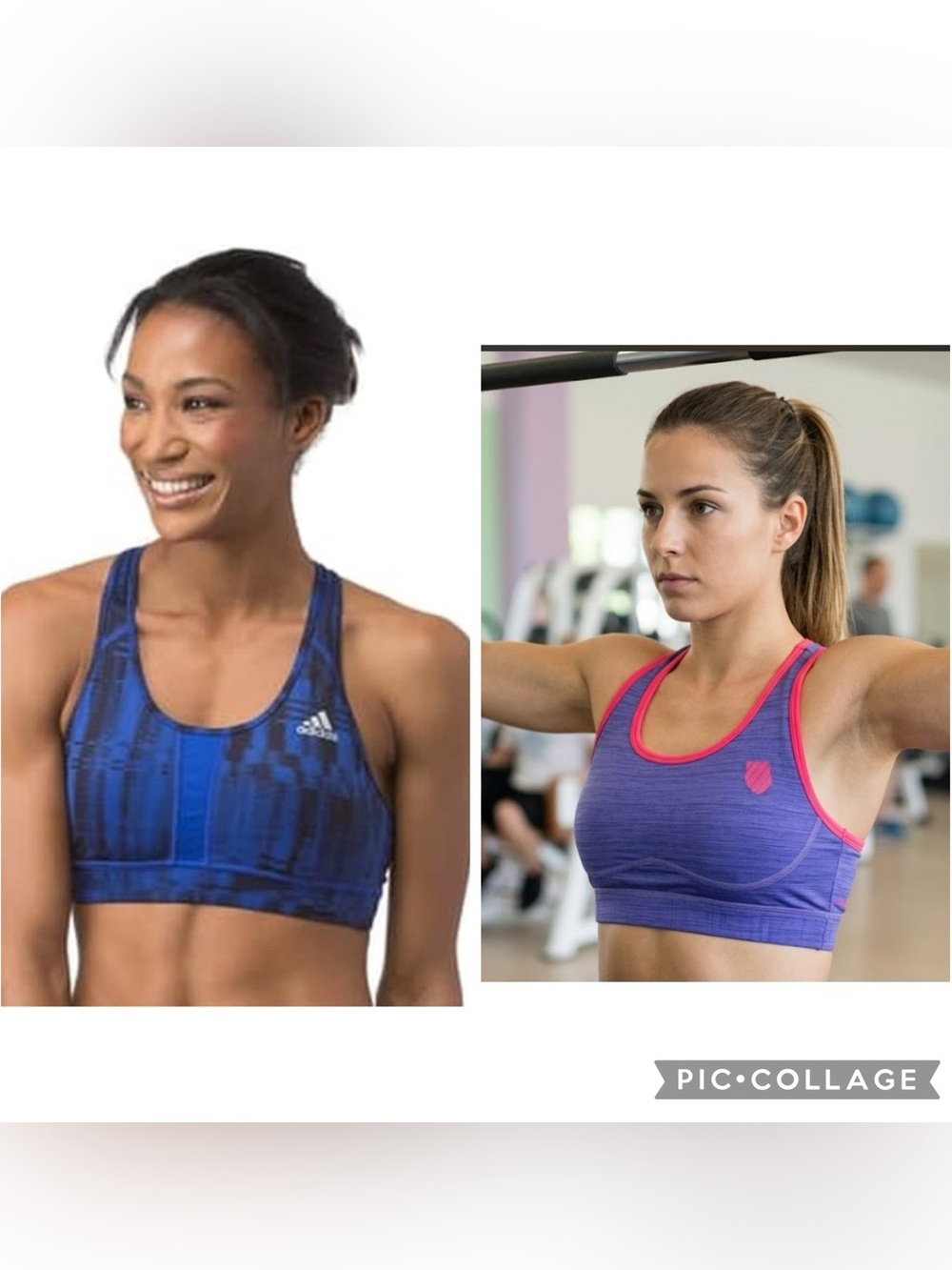 Lot of 2 Sport Bras (Adidas and K-Swiss)